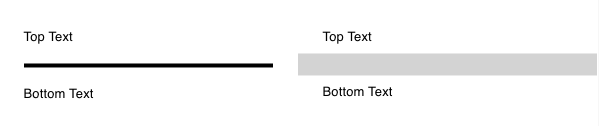 Example block using dys-divider and dys-spacer