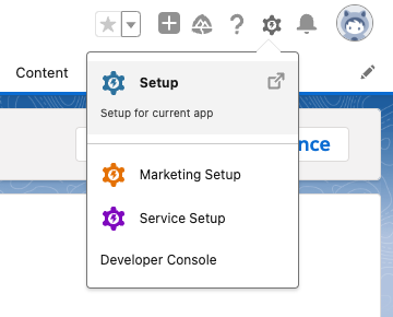 Pardot Setup selection from dropdown