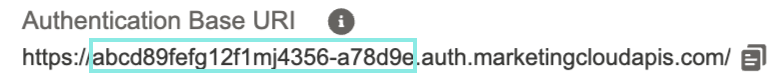 Highlighting the subdomain in the authentication base uri