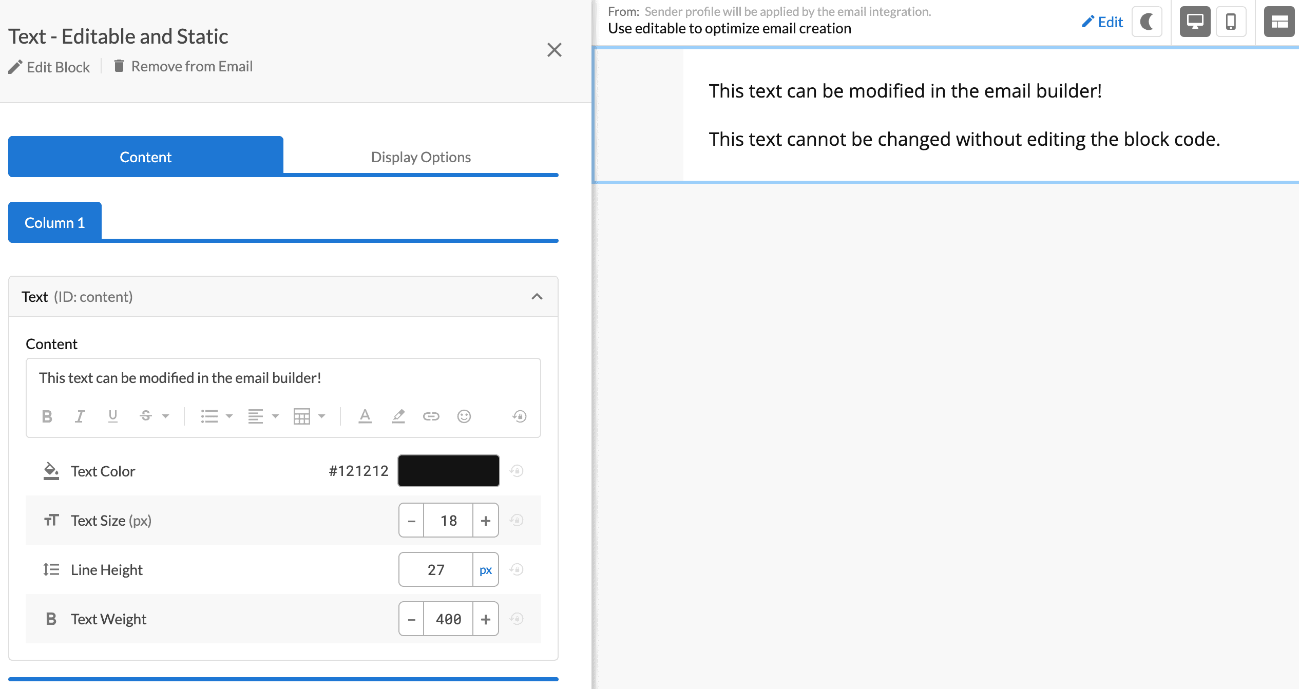Using Editable, Editable-Fields, and Editable-Styles | Dyspatch Support