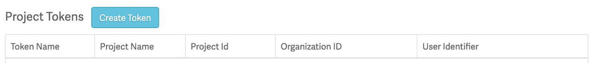 Create Token button on the Smartling API page